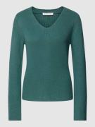 Gebreide pullover met V-hals