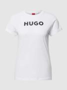T-shirt met labelprint, model 'The HUGO Tee'