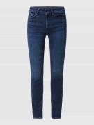 Super slim fit high rise jeans met stretch, model 'Juno'