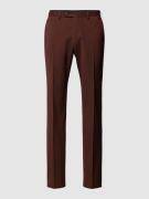 Slim fit pantalon van scheerwolmix, model 'Franco'