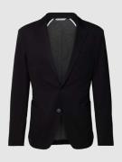 Slim fit 2-knoops colbert met broche, model 'Seba'