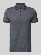 Slim fit poloshirt met logostitching, model 'PRETWIST MOULINE