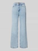 Wide fit jeans met knoopsluiting, model 'TESSA'