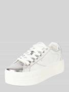 Plateausneakers met labeldetails, model 'PAIRED GLAM'