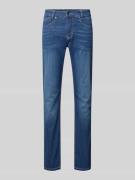 Slim fit jeans met knoopsluiting, model 'ARNE PIPE'