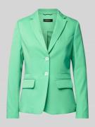 Blazer in effen design met paspelzakken