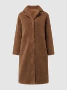 Keerbare lange jas met wol, model 'Florence'