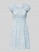 Mini-jurk met all-over bloemenprint