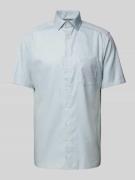 Modern fit zakelijk overhemd met borstzak, model 'Bergamo'