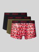 Boxershort met elastische band met logo in een set van 3 stuks