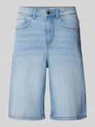 High waist korte jeans in effen design, model 'LIRA'