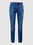 Slim fit jeans met wassing