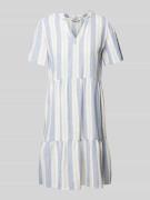 Mini-jurk van een mix van linnen en viscose, model 'TIRI'