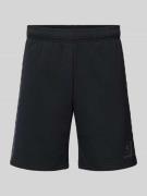 Tapered fit sweatshorts met labelprint