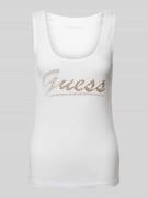 Tanktop met strass-steentjes