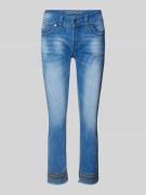 Skinny fit jeans met verkort model, model 'CHARLOTTE'