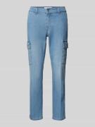 Straight leg jeans met cargozakken, model 'Cici'