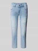 Slim fit jeans in destroyed-look, model 'CHARLOTTE'