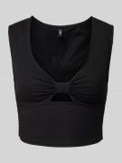 Korte top met cut-out, model 'JANY'