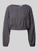 Blouseshirt met ronde hals