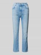 Straight leg jeans in verkorte pasvorm, model 'Cici'