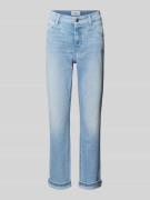 Slim fit jeans in verkorte pasvorm, model 'PARLA SEAM'