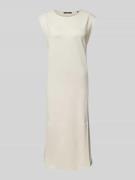 Midi-jurk met ronde hals, model 'Qujani'