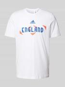 T-shirt met labelprint, model 'ENGLAND'