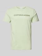 T-shirt met labelprint, model 'Copenhagen'