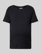 Zwangerschaps-T-shirt met ronde hals in een set van 2 stuks, model 'LE...