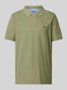 Regular fit poloshirt met labelstitching