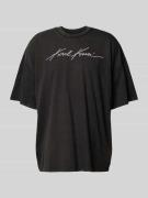 T-shirt met labelstitching, model 'Autograph'