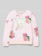 Sweatshirt met labelprint