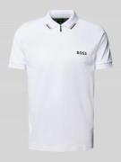 Slim fit poloshirt met ritssluiting, model 'Philix'