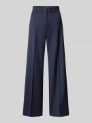 Wide leg stoffen broek met persplooien, model 'VISIVO'