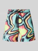 Sweatshorts met labelprint