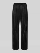 Flared stoffen broek met elastische band, model 'NISHE'