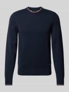 Gebreide pullover met labelpatch