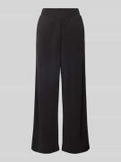 Wide fit stoffen broek met elastische band