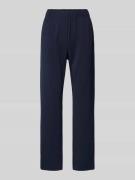 Regular fit stoffen broek met elastische band, model 'ELFO'