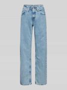 Straight leg jeans met riemlussen, model 'SUPERLOW'