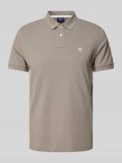 Regular fit poloshirt met labelstitching