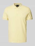 Regular fit poloshirt met labelstitching