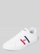 Leren sneakers met labelstitching, model 'LEROND'