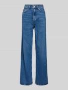 High waist wide leg jeans in 5-pocketmodel, model 'CLAIRE'