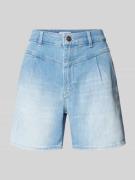 Regular fit korte jeans met plooien