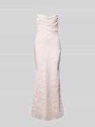 Maxi-jurk met structuurmotief, model 'Floral cowl'