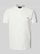 Regular fit poloshirt met logostitching, model 'ZENO'