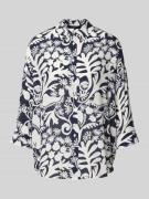 Zijden blouse met 3/4-mouwen, model 'PEANA'