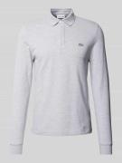 Regular fit poloshirt in design met lange mouwen